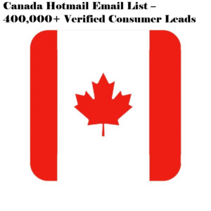 2025 Canada Hotmail Database – 400K+ Targeted Email Leads