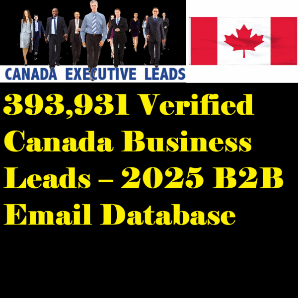 393,931 Verified Canada Business Leads – 2025 B2B Email Database - Image 2