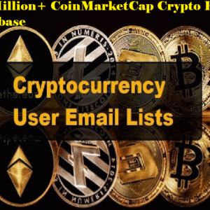 3.1 Million+ CoinMarketCap Crypto Email Database – Investors, Traders & Blockchain Users