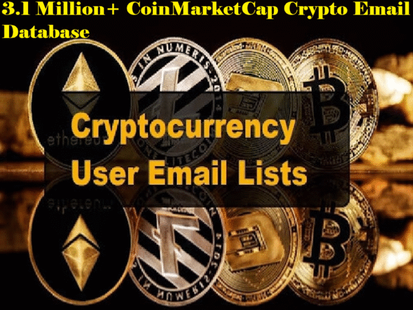3.1 Million+ CoinMarketCap Crypto Email Database – Investors, Traders & Blockchain Users