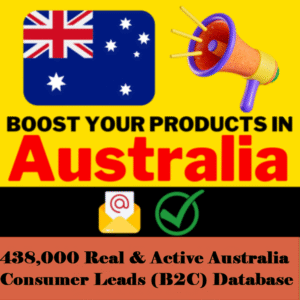 438,000 Real & Active Australia Consumer Leads (B2C) Database