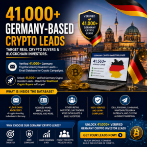 41,000 Germany-Based Crypto Leads – Target Real Crypto Buyers & Blockchain Investors