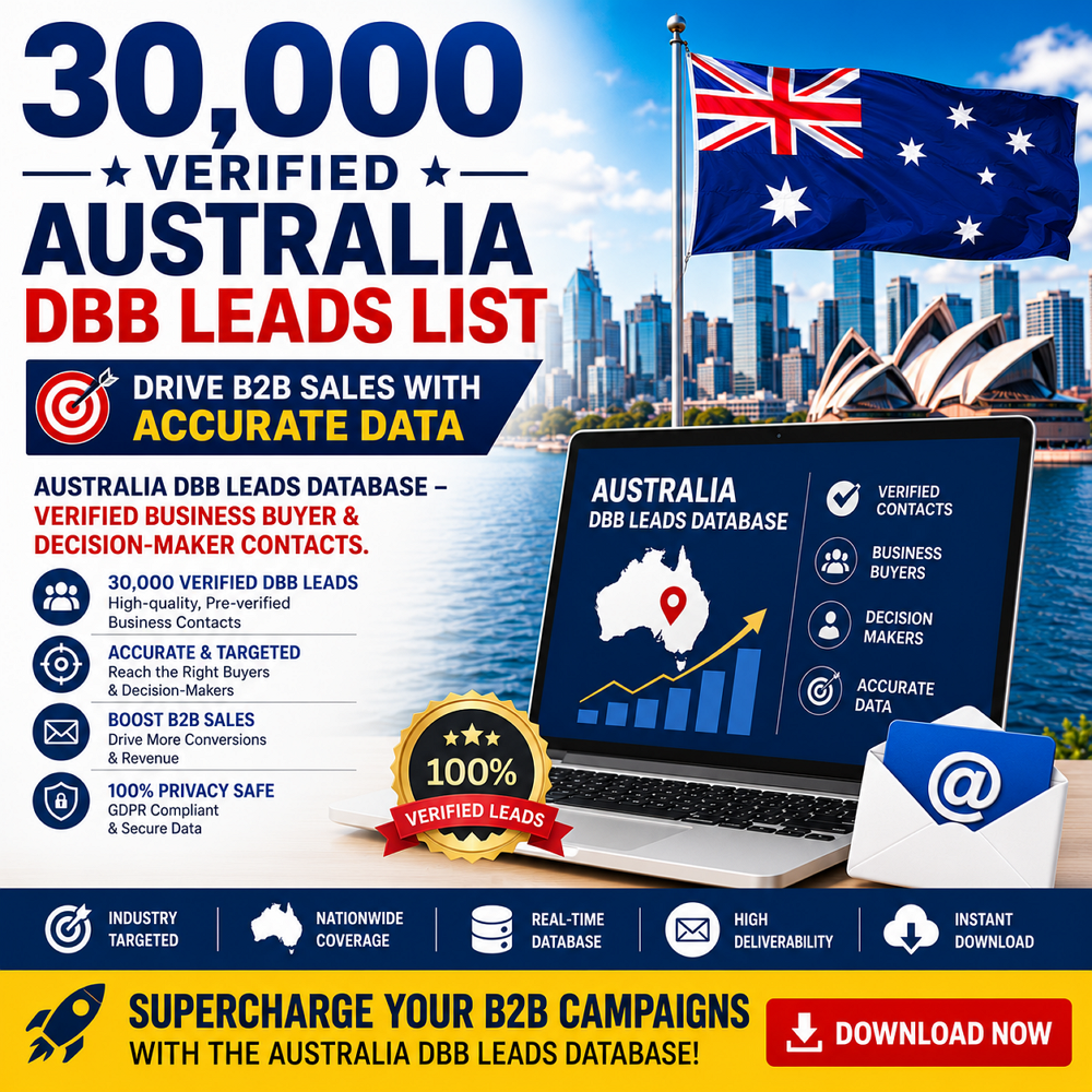 Verified Australia DBB Leads List – Drive B2B Sales with Accurate Data