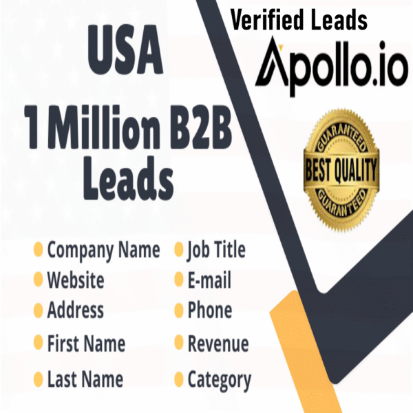 1 Million Verified USA Business Leads – Apollo.io Database (2025 Updated)