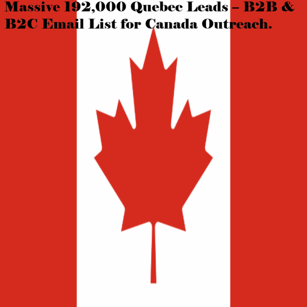 Quebec Business & Consumer Leads – 192,000 Verified Emails for Instant Download - Image 2