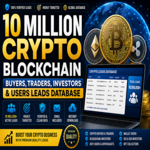 10 Million Blockchain Users Email List – Target Crypto Buyers, Traders & Investors