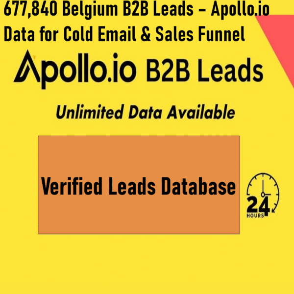 677,840 Belgium B2B Leads – Apollo.io Database for Cold Email & Sales Funnel