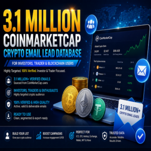 3.1 Million Crypto App Users Email Database – Investors, Traders & Blockchain Users