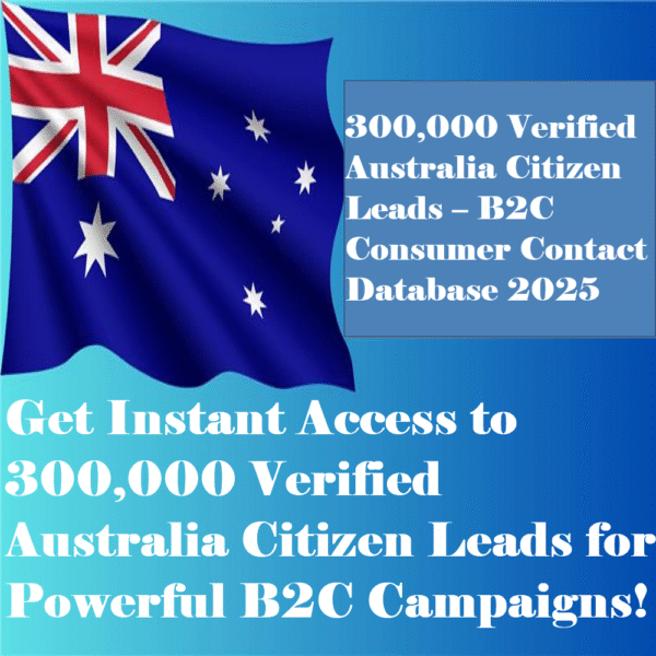 300,000 Verified Australia Citizen Leads – B2C Consumer Contact Database 2025 - Image 2