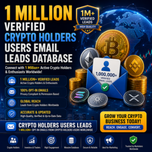 1 Million Verified Crypto Holders Users Email Leads Database