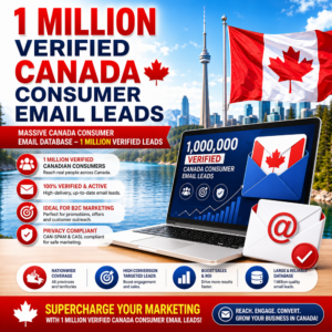 1 Million Verified Canada Consumer Email Leads