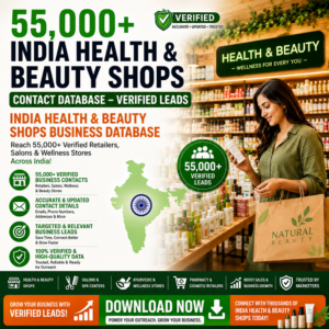 India Health & Beauty Shops Contact Database – Verified Leads