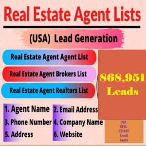 USA Real Estate Agents Email List – Verified Realtor Leads Database