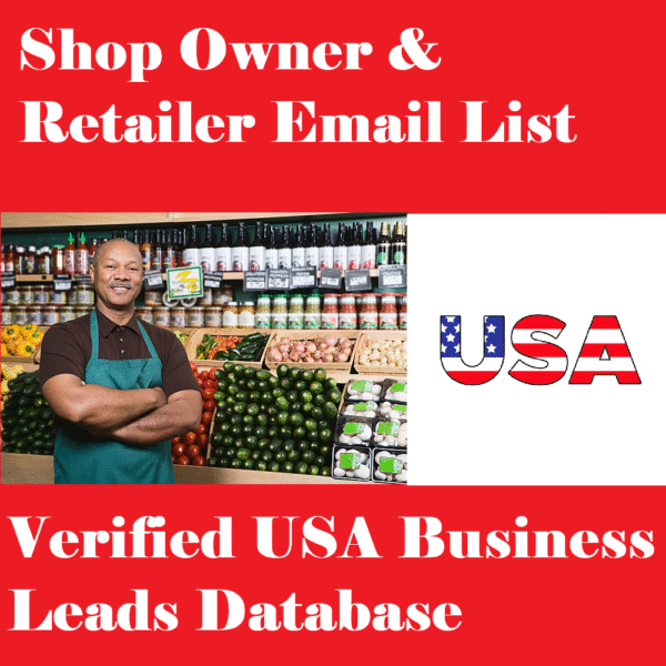 Shop Owner & Retailer Email List – Verified USA Business Leads Database