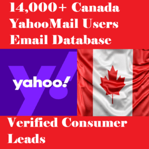 14,000+ Canada YahooMail Users Email Database – Verified Consumer Leads