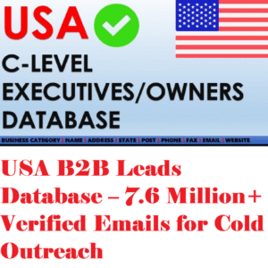 USA B2B Leads Database – 7.6 Million+ Verified Emails for Cold Outreach