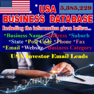 USA Investment Leads Database – 5.3 Million+ Verified Business Investor Emails