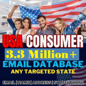 3.3 Million USA Consumer Leads – Email Marketing Database