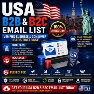 USA B2B & B2C Email List – Verified Business & Consumer Leads Database