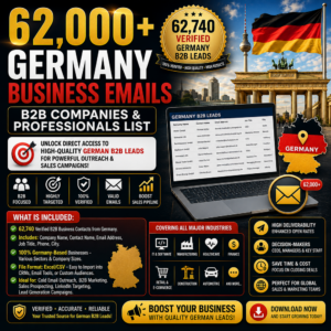 62,000+ Germany Business Emails – B2B Companies & Professionals List