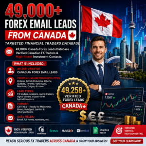 49,000+ Forex Email Leads from Canada – Targeted Financial Traders Database