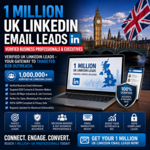 1 Million UK LinkedIn Email Leads – Verified Business Professionals & Executives