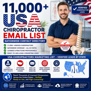 Chiropractor Email List USA – Nationwide Contact Directory