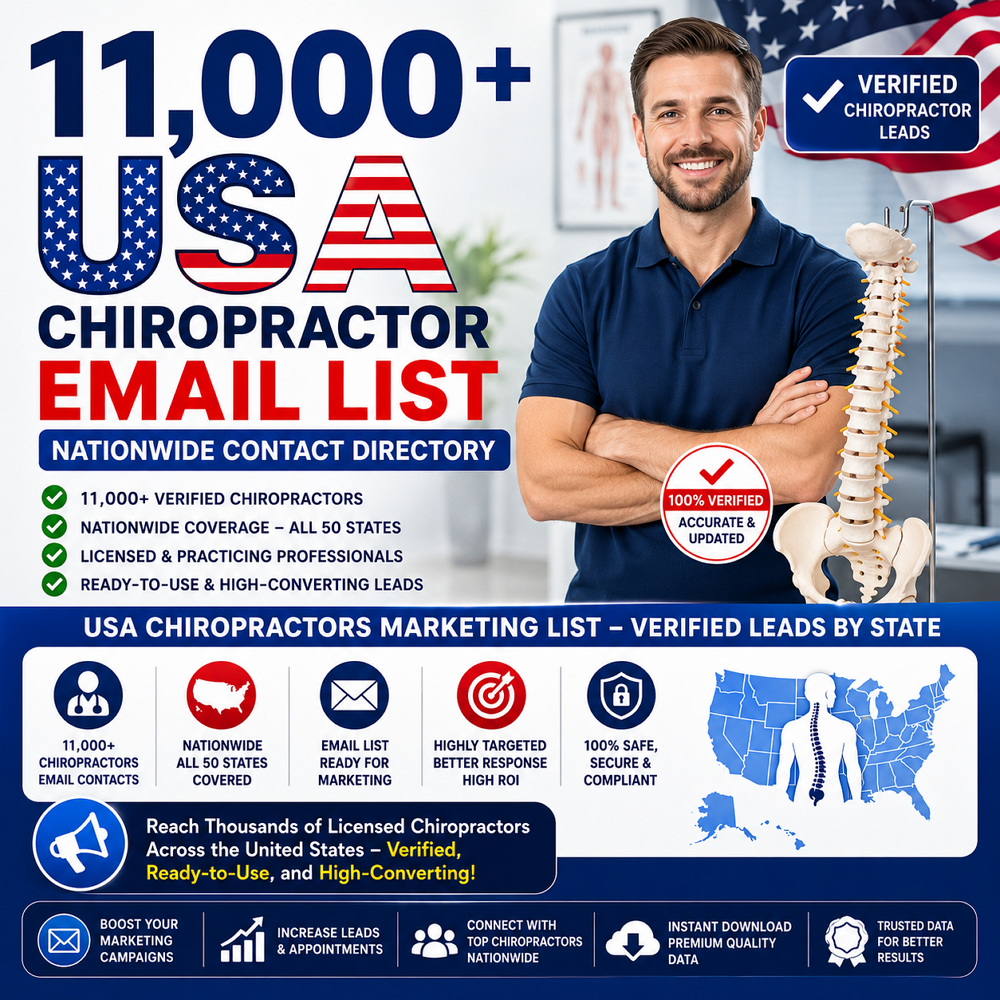 Chiropractor Email List USA – Nationwide Contact Directory