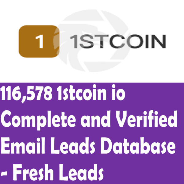 116,000 Verified 1stcoin.io Users Email List – Global Crypto Leads Database - Image 2