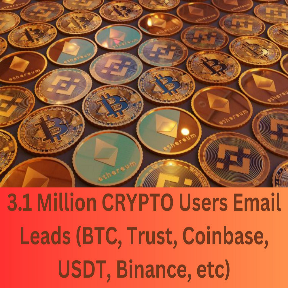 3.1 Million+ CRYPTO Users Email Leads Database (BTC, Eth, Coinbase, Tron, USDT, Binance, etc Leads) - Image 2