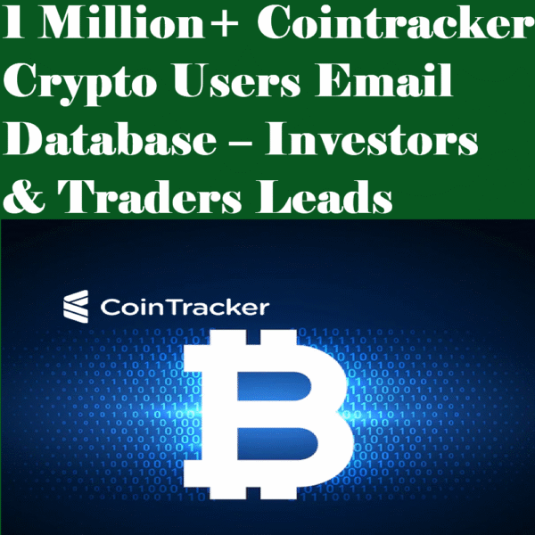 1 Million+ Cointracker Crypto Users Email Database – Investors & Traders Leads - Image 2