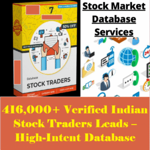 416,000+ Verified Indian Stock Traders Leads – High-Intent Database