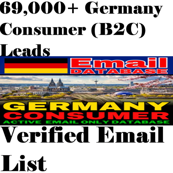 69,000+ Germany Consumer (B2C) Leads – Verified Email List