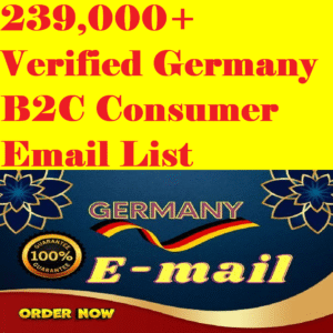 239,000+ Verified Germany B2C Consumer Email List