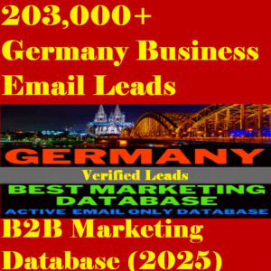 203,000+ Germany Business Email Leads – B2B Marketing Database (2025)