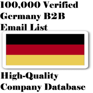 100,000 Verified Germany B2B Email List – High-Quality Company Database