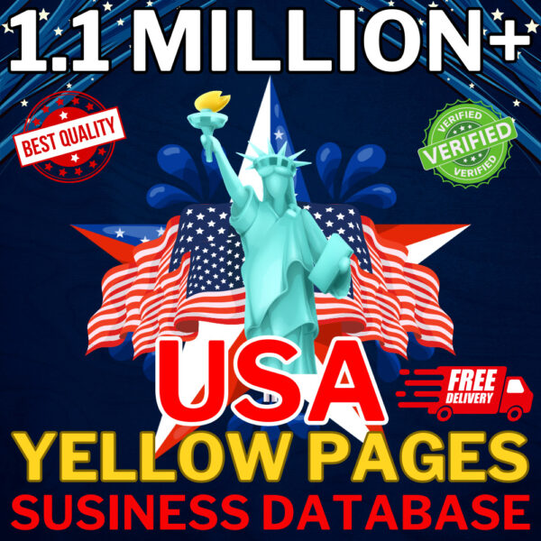 1.1 Million USA Yellow Pages Business Directory – Verified Company Database
