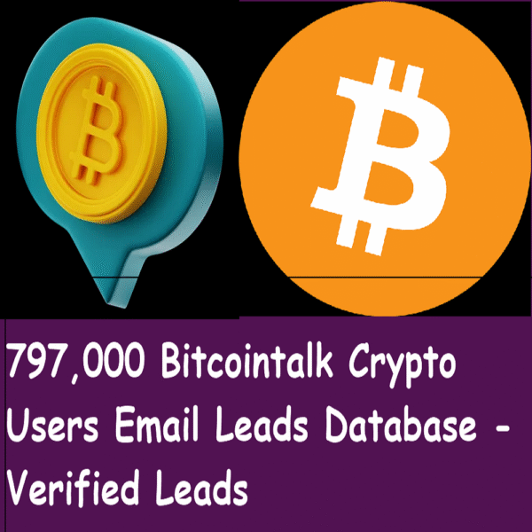 797,000+ Bitcointalk Email List Database – Active Cryptocurrency Community Leads