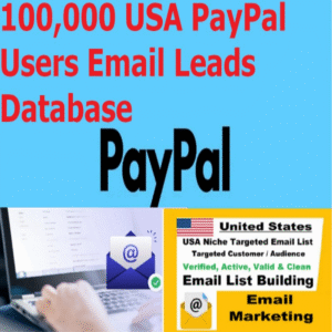 100,000 Verified PayPal User Emails – USA-Based Buyer Leads
