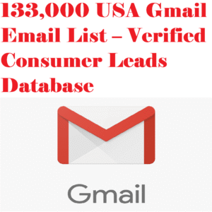 133,000 USA Gmail Email List – Verified Consumer Leads Database