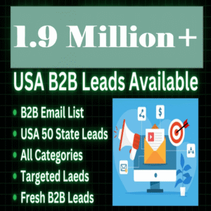 1.9 Million+ Verified USA B2B Email Leads – State-Wise Business Database