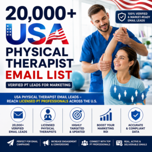 USA Physical Therapist Email List – Verified PT Leads for Marketing
