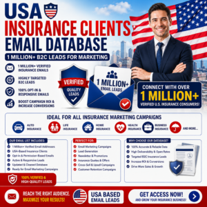 USA Insurance Clients Email Database – 1 Million+ B2C Leads for Marketing