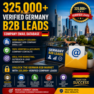 325,000+ Verified Germany B2B Leads – Company Email Database