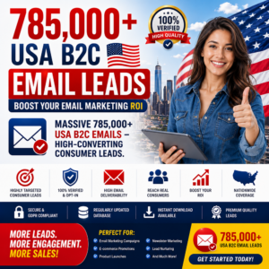 785,000+ USA B2C Email Leads – Boost Your Email Marketing ROI