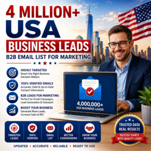 4 Million+ USA Business Leads – B2B Email List for Marketing