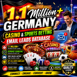 1.1 Million+ Germany Casino & Sports Betting Email Leads Database