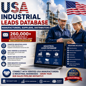 USA Industrial Leads Database – Manufacturers, Suppliers, Distributors