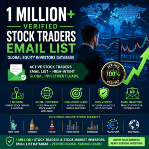 1 Million+ Verified Stock Traders Email List – Global Equity Investors Database