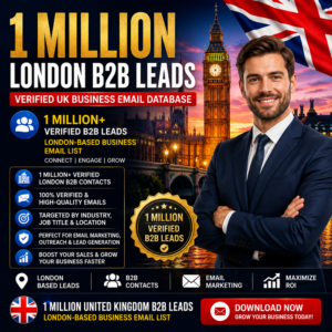 1 Million London B2B Leads – Verified UK Business Email Database